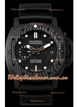Panerai Submersible Marina Militare Carbotech 47MM 1:1 Mirror Swiss Timepiece 