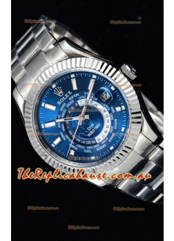 Rolex SkyDweller Swiss Timepiece in Steel Case - DIW Edition Blue Dial 