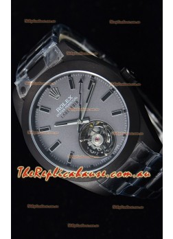 Rolex Milgauss LABELNOIR Tourbillon Swiss Replica Timepiece PVD Coated Case