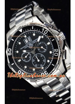 Tag Heuer Aquaracer Chronograph Swiss Quartz Black Dial Timepiece 