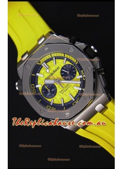 Audemars Piguet Royal Oak Offshore Diver Chronograph Swiss Quartz Replica Watch in Yellow