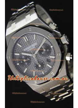 Audemars Piguet Royal Oak Chronograph Slate Grey Dial Steel Strap Swiss Replica Watch 