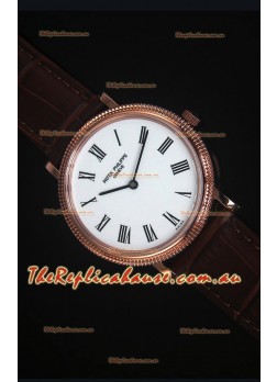 Patek Philippe 5120J Calatrava Mens Rose Gold Watch 1:1 Mirror Replica