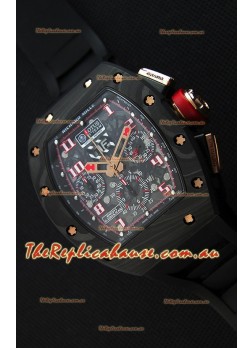 Richard Mille RM011 Romain Grosjean Lotus F1 Edition Forged Carbon Case Swiss Watch 