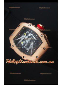 Richard Mille RM027 Tourbillon Rafael Nadal Edition Swiss Watch in Rose Gold Case