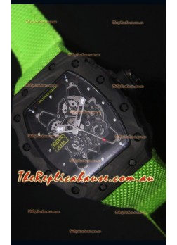 Richard Mille RM35-01 Rafael Nadal Edition Swiss Replica Timepiece Green Nylon Strap