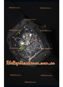Richard Mille RM35-01 Rafael Nadal Edition Swiss Replica Timepiece Black Nylon Strap