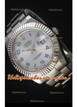 Rolex Datejust II 41MM with Cal.3136 Movement Swiss Replica Watch in Arabic Numerals