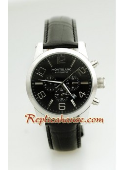 Mont Blanc Timewalker - Leather Wristwatch MBLNC41
