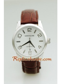 Mont Blanc Timewalker - Leather Wristwatch MBLNC42
