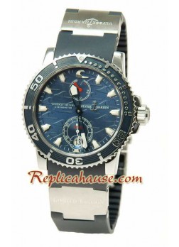 Ulysse Nardin Maxi Marine Chronometer Swiss Wristwatch UNDN35