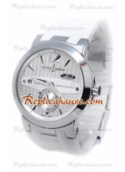 Ulysse Nardin Executive Dual Time White Wristwatch ULYS-20101312