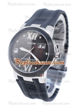 Ulysse Nardin Executive Dual Time Diamond Black Wristwatch ULYS-20101314