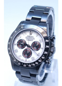 Rolex Daytona Cosmograph Project X Design Black Out Edition Silver Dial