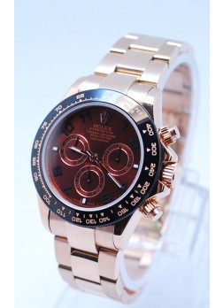 Rolex Daytona Chronograph MonoBloc Cerachrom Bezel with Brown Dial and Rose Gold Strap