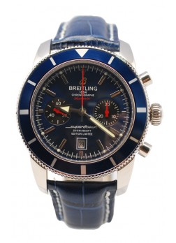 Breitling SuperOcean Heritate Swiss Replica Watch in Leather Strap